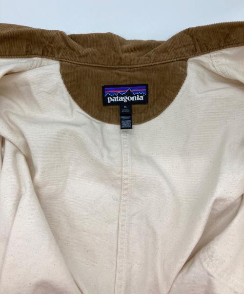 Patagonia（パタゴニア）Patagonia (パタゴニア) ポイント・レイズ・キャンバス・ジャケット/カバーオール アイボリー×ブラウン サイズ:XLの古着・服飾アイテム