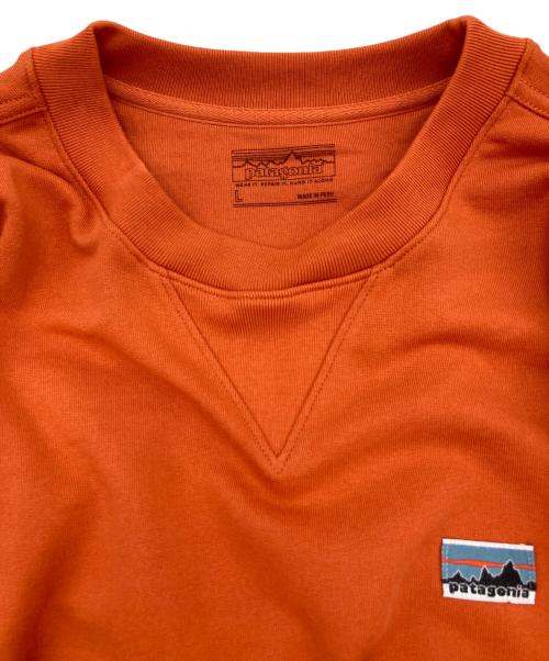 Patagonia（パタゴニア）Patagonia (パタゴニア) デイリー・クルーネック・スウェットシャツ オレンジ サイズ:Lの古着・服飾アイテム