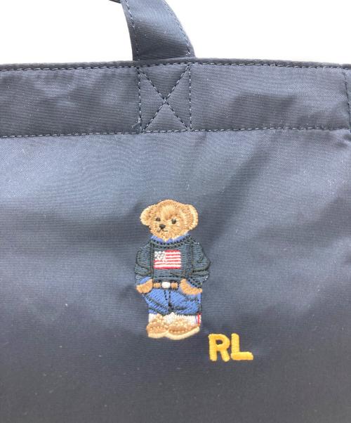 POLO RALPH LAUREN（ポロ・ラルフローレン）POLO RALPH LAUREN (ポロ・ラルフローレン) 2wayポロベアトートバッグ ネイビーの古着・服飾アイテム