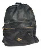 COACHコーチ）の古着「レザーリュック」｜ブラック