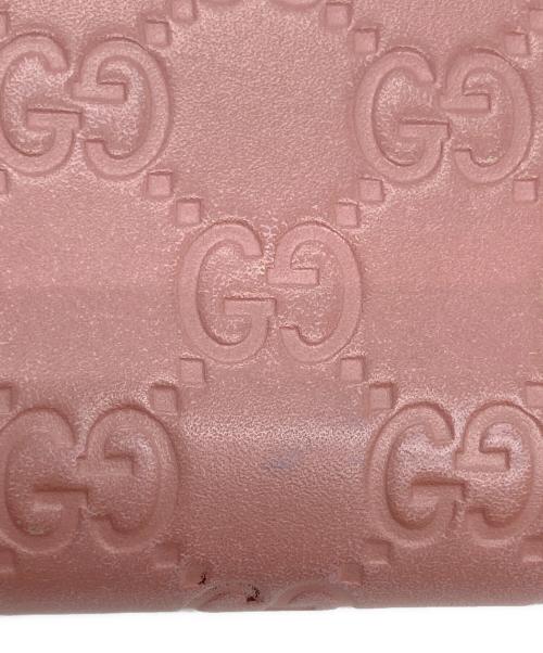 GUCCI（グッチ）GUCCI (グッチ) GGスプリームラウンドファスナー長財布 ピンクの古着・服飾アイテム