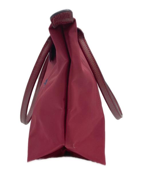 LONGCHAMP（ロンシャン）LONGCHAMP (ロンシャン) ル プリアージュキューブ/トートバッグ レッドの古着・服飾アイテム