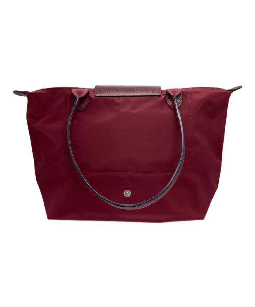 LONGCHAMP（ロンシャン）LONGCHAMP (ロンシャン) ル プリアージュキューブ/トートバッグ レッドの古着・服飾アイテム