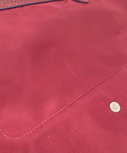 LONGCHAMP（ロンシャン）LONGCHAMP (ロンシャン) ル プリアージュキューブ/トートバッグ レッドの古着・服飾アイテム