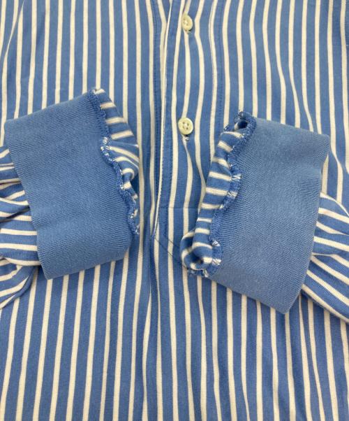 POLO RALPH LAUREN（ポロ・ラルフローレン）POLO RALPH LAUREN (ポロ・ラルフローレン) 裾ポニーグランパシャツ スカイブルー サイズ:XLの古着・服飾アイテム