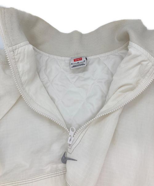 NIKE（ナイキ）NIKE (ナイキ) SUPREME (シュプリーム) 中綿プルオーバー ホワイト サイズ:Mの古着・服飾アイテム