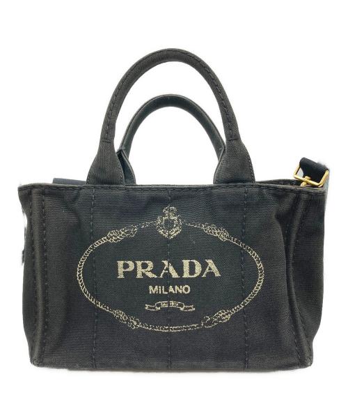 PRADA（プラダ）PRADA (プラダ) カナパミニハンドバッグ ブラックの古着・服飾アイテム