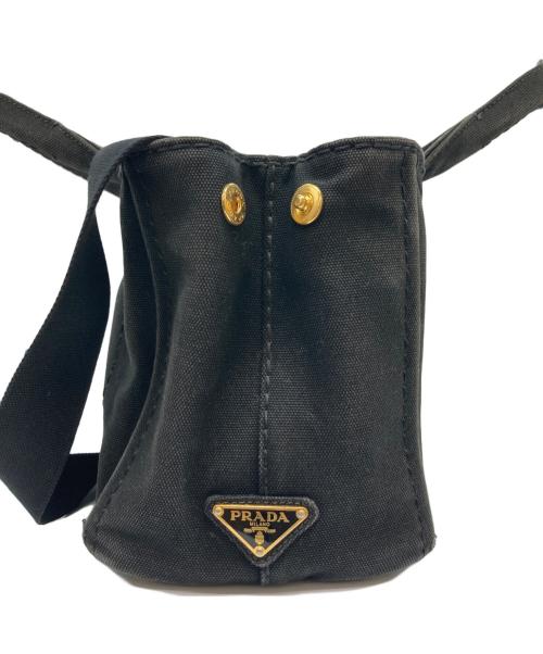 PRADA（プラダ）PRADA (プラダ) カナパミニハンドバッグ ブラックの古着・服飾アイテム