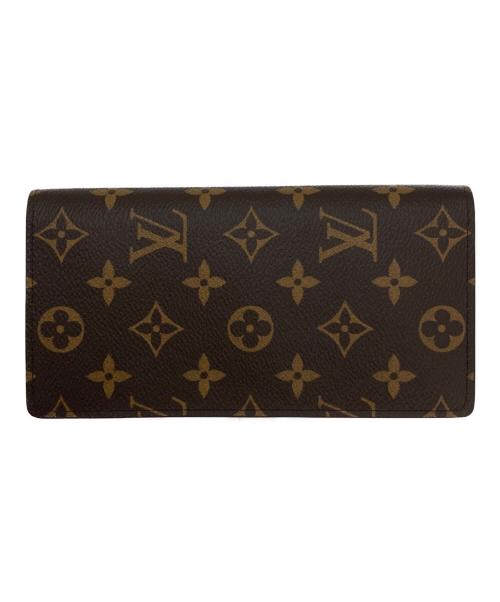 LOUIS VUITTON（ルイ ヴィトン）LOUIS VUITTON (ルイ ヴィトン) ポルトフォイユ ブラザ/2つ折り長財布 ブラウンの古着・服飾アイテム