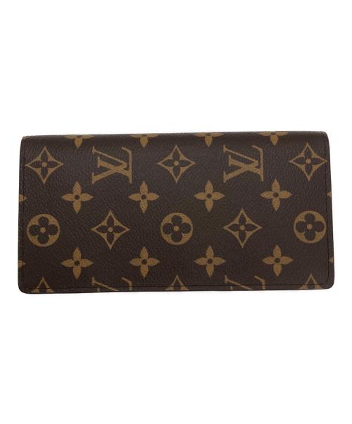 LOUIS VUITTON（ルイ ヴィトン）LOUIS VUITTON (ルイ ヴィトン) ポルトフォイユ ブラザ/2つ折り長財布 ブラウンの古着・服飾アイテム