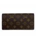 LOUIS VUITTON（ルイ ヴィトン）の古着「ポルトフォイユ ブラザ/2つ折り長財布」｜ブラウン