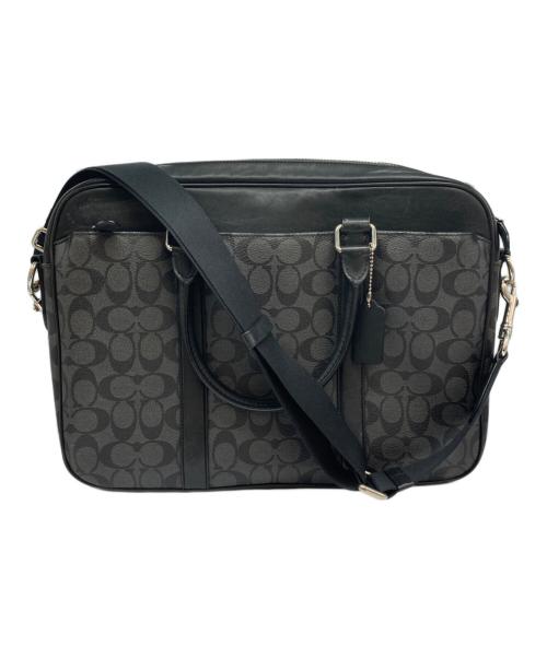 COACH（コーチ）COACH (コーチ) シグネチャーブリーフケース グレーの古着・服飾アイテム
