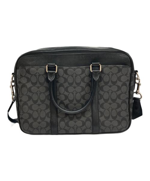 COACH（コーチ）COACH (コーチ) シグネチャーブリーフケース グレーの古着・服飾アイテム
