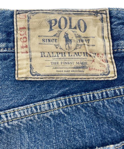 POLO RALPH LAUREN（ポロ・ラルフローレン）POLO RALPH LAUREN (ポロ・ラルフローレン) セルビッチデニムパンツ インディゴ サイズ:W34×L30の古着・服飾アイテム