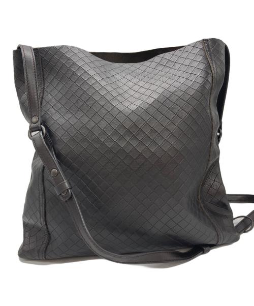 BOTTEGA VENETA（ボッテガベネタ）BOTTEGA VENETA (ボッテガベネタ) イントレッチオミラージュショルダーバッグ ブラウンの古着・服飾アイテム