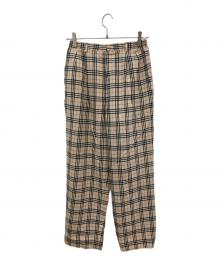 BURBERRY GOLF（バーバリーゴルフ）の古着「ノヴァチェックパンツ」｜ベージュ