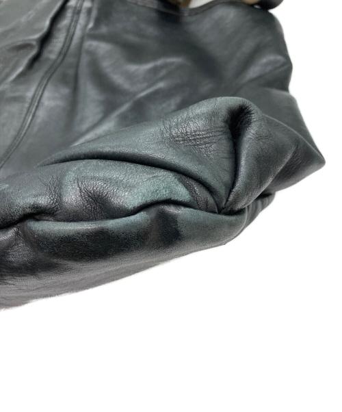 -LESS（レス）-LESS (レス) レザートートバッグ ブラックの古着・服飾アイテム