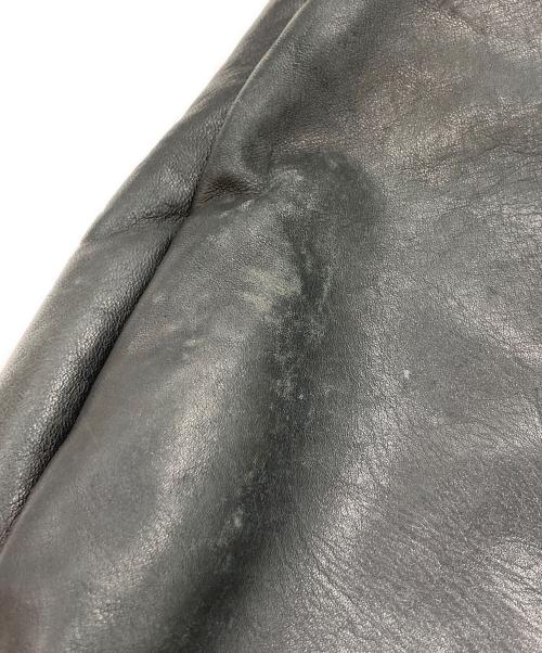 -LESS（レス）-LESS (レス) レザートートバッグ ブラックの古着・服飾アイテム