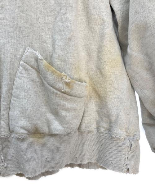 ANCELLM（アンセルム）ANCELLM (アンセルム) ZIP UP HOODIE/ダメージ加工ジップパーカー グレー サイズ:3の古着・服飾アイテム