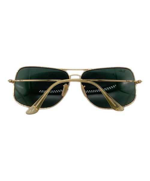 RAY-BAN（レイバン）RAY-BAN (レイバン) ティアドロップサングラス ゴールド×グリーン サイズ:63□14の古着・服飾アイテム