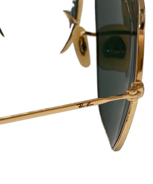RAY-BAN（レイバン）RAY-BAN (レイバン) ティアドロップサングラス ゴールド×グリーン サイズ:63□14の古着・服飾アイテム