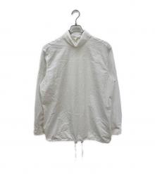 DRIES VAN NOTEN（ドリスヴァンノッテン）の古着「裾ギャザーPOシャツ」｜ホワイト
