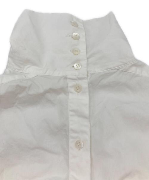DRIES VAN NOTEN（ドリスヴァンノッテン）DRIES VAN NOTEN (ドリスヴァンノッテン) 裾ギャザーPOシャツ ホワイト サイズ:Lの古着・服飾アイテム