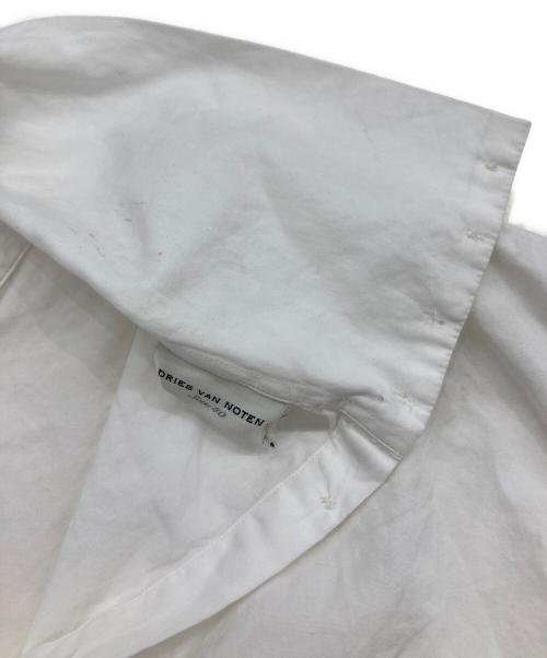 DRIES VAN NOTEN（ドリスヴァンノッテン）DRIES VAN NOTEN (ドリスヴァンノッテン) 裾ギャザーPOシャツ ホワイト サイズ:Lの古着・服飾アイテム