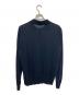PRADA (プラダ) シルクコットンニットポロシャツ ネイビー サイズ:52：16000円