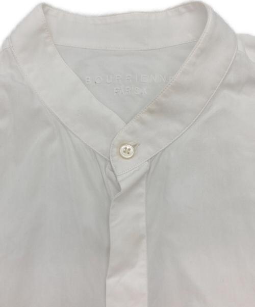 BOURRIENNE（ブリエンヌ）BOURRIENNE (ブリエンヌ) バンドカラーシャツ ホワイト サイズ:Lの古着・服飾アイテム