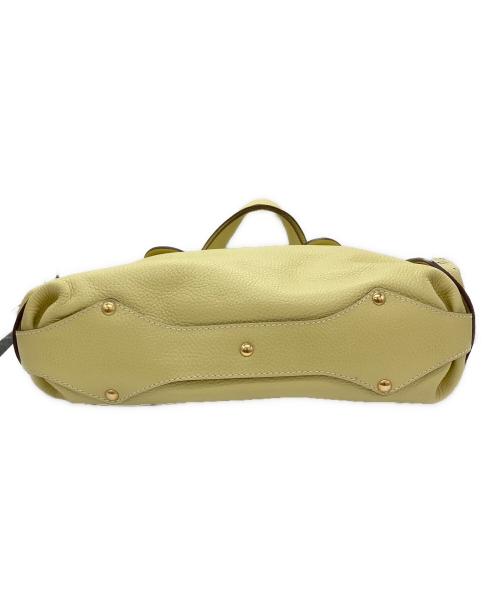 Salvatore Ferragamo（サルヴァトーレ フェラガモ）Salvatore Ferragamo (サルヴァトーレ フェラガモ) レザートートバッグ イエローの古着・服飾アイテム