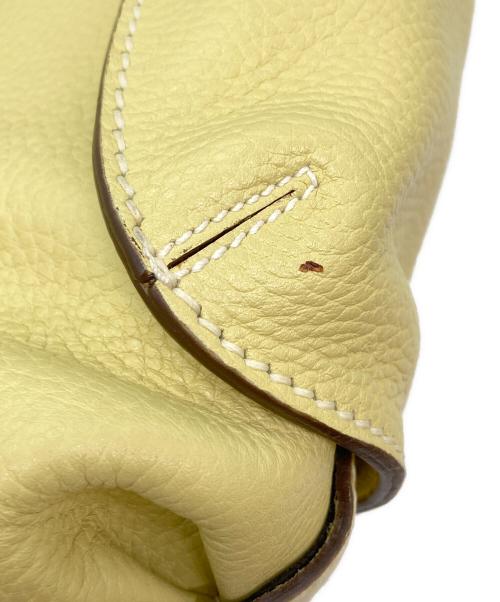 Salvatore Ferragamo（サルヴァトーレ フェラガモ）Salvatore Ferragamo (サルヴァトーレ フェラガモ) レザートートバッグ イエローの古着・服飾アイテム