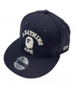 A BATHING APE×New Eraアベイシングエイプ×ニューエラ）の古着「キャップ」｜ネイビー