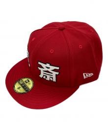 New Era×KANSAI YAMAMOTO（ニューエラ×カンサイ ヤマモト）の古着「キャップ」｜レッド