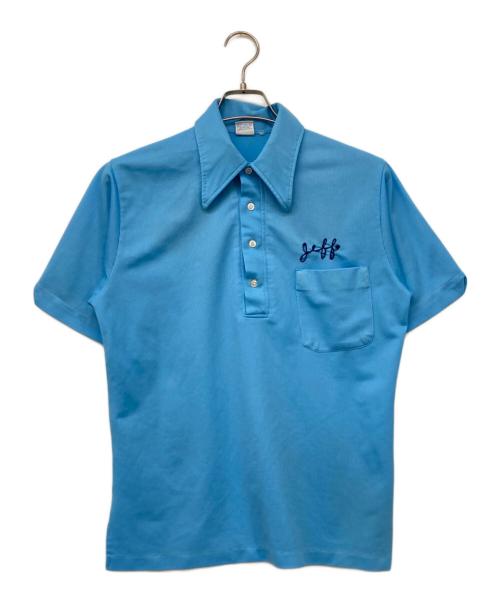 Hilton（ヒルトン）Hilton (ヒルトン) 70sボーリングポロシャツ ブルー サイズ:表記なしの古着・服飾アイテム