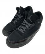 NIKEナイキ）の古着「AIR JORDAN 3 RETRO/ハイカットスニーカー」｜ブラック
