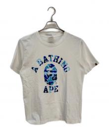 A BATHING APE（アベイシングエイプ）の古着「プリントTシャツ」｜ホワイト