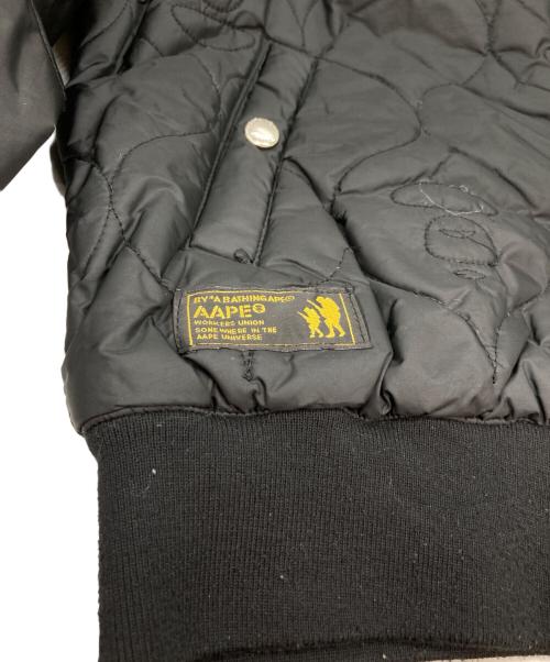 Aape BY A BATHING APE（エーエイプ バイ アベイシングエイプ）Aape BY A BATHING APE (エーエイプ バイ アベイシングエイプ) MA-1ジャケット ブラック サイズ:Mの古着・服飾アイテム