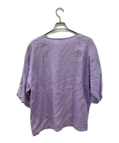 wafu（ワフー）wafu (ワフー) リネンカットソー パープル サイズ:表記無しの古着・服飾アイテム