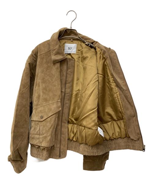 SLY（スライ）SLY (スライ) WASHED PUFFER ブルゾン ブラウン サイズ:Freeの古着・服飾アイテム