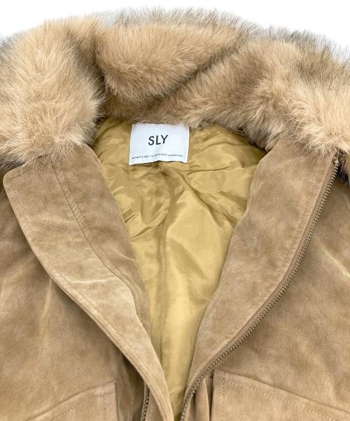 SLY（スライ）SLY (スライ) WASHED PUFFER ブルゾン ブラウン サイズ:Freeの古着・服飾アイテム