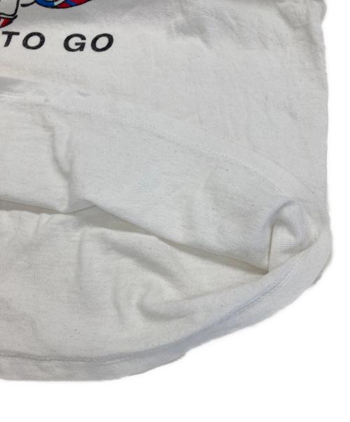 USED（ユーズド）USED (ユーズド) リンガーTシャツ ホワイト サイズ:表記なしの古着・服飾アイテム