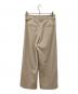 BALLSEY (ボールジィ) 2-wayストレッチ イージーセミワイドパンツ ベージュ サイズ:36：6000円