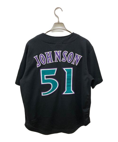 MITCHELL & NESS（ミッチェルアンドネス）MITCHELL & NESS (ミッチェルアンドネス) ベースボールシャツ ブラック サイズ:44の古着・服飾アイテム