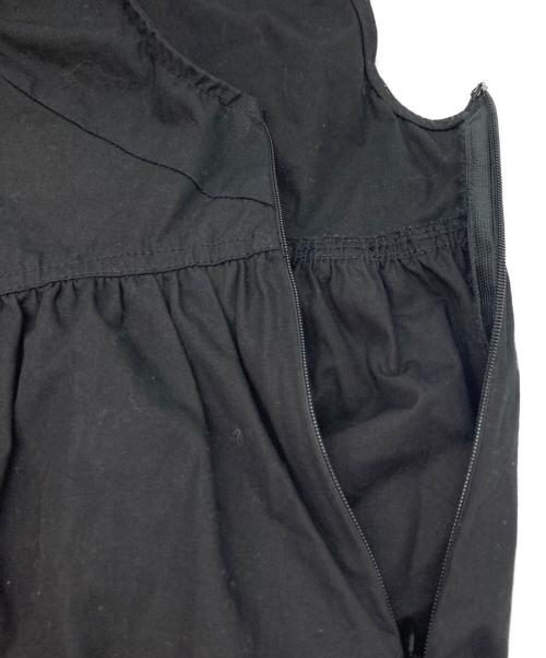 anuke（アンヌーク）anuke (アンヌーク) Cotton Gather Combinaison/オールインワン ブラック サイズ:38の古着・服飾アイテム