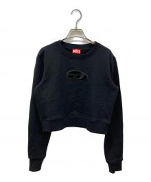 DIESEL（ディーゼル）の古着「クロップドスウェット」｜ブラック