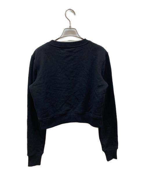 DIESEL（ディーゼル）DIESEL (ディーゼル) クロップドスウェット ブラック サイズ:Ⅼの古着・服飾アイテム