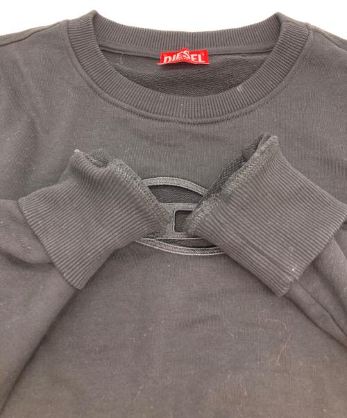 DIESEL（ディーゼル）DIESEL (ディーゼル) クロップドスウェット ブラック サイズ:Ⅼの古着・服飾アイテム