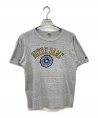 Championチャンピオン）の古着「2段プリントTシャツ」｜グレー