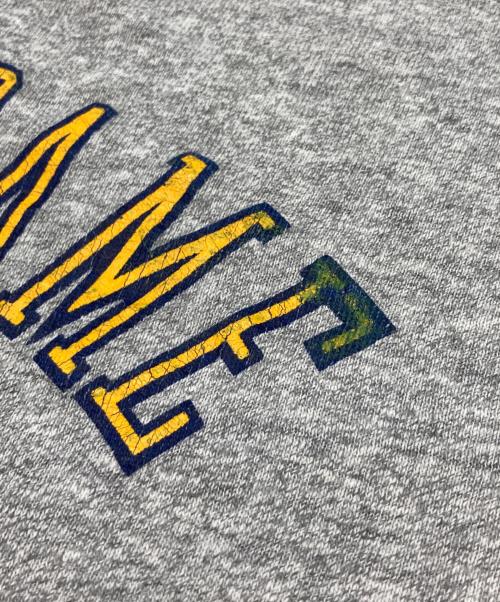 Champion（チャンピオン）Champion (チャンピオン) 2段プリントTシャツ グレー サイズ:Ｌの古着・服飾アイテム
